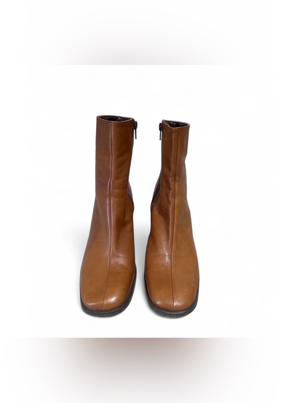 Vintage Nine West Brown Leather Ankle Boots - Women